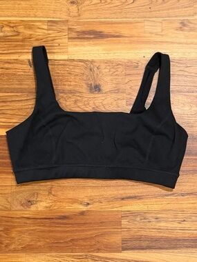 J.Crew Black CloudStretch Scoopneck Sports Bra Size Small